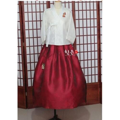 2019 Fahion White Modern Hanbok Fushion Hanbok Korean Traditional Hanbok Cosplay Dress Modernized Hanbok Performance Costume New