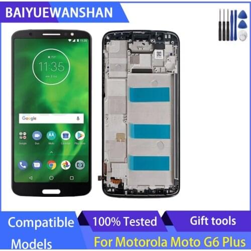 5.9" For Motorola Moto G6 Plus XT1926 XT1926-5 XT1926-8 LCD Display Touch Screen Digitizer Assembly For Moto G6Plus LCD