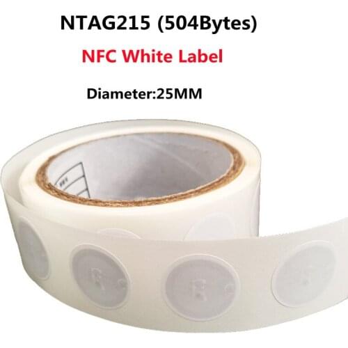 50pcs NTAG215 NFC Card Tag For TagMo Forum Type2 Sticker NFC Tags Ntag 215 Chip