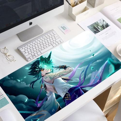 90x40cm Genshin Impact Large Mouse Pad Gaming Accessories PC Laptop Gamer Mousepad Anime Antislip Non-skid Laptop Mouse Pad Mat