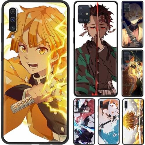 Shell For Samsung A91 A72 A71 A52 A51 A42 A41 A32 A31 A21s A21 A12 A11 A02s A02 A01 Case Nezuko Kimetsu No Yaiba Demon Slayer