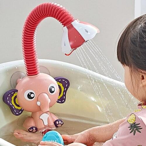 Baby Bath Toy Electric Cartoon Shower Animal Shape Water Spray Toys Faucet Bathroom Bathtub Educational Play Game For Children