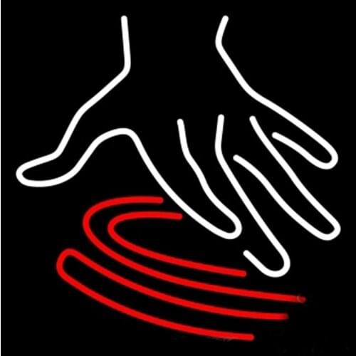 DJ Playing Fingers Custom Handmade Real Glass Tube Beer Bar KTV Music Shop Store Display Art Gift Decoration Sign Neon 16"X16"