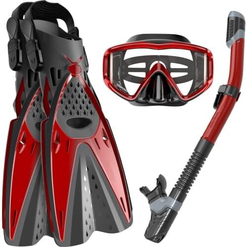 Diving Flippers Equipment Set Swimming Flippers Suit Long Underwater Snorkeling Fishing Adult Diving Mask Snorkeling Shoes -40