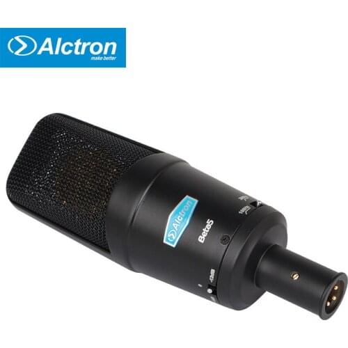Alctron BETA5 gold-sputtered diaphragm condenser microphone for professional recording and broadcasting,live sound