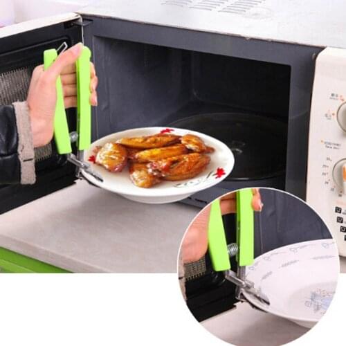 Creative New Picnic Pot Anti-hot Clip Holder Gripper Anti-scraping Lifter for Bowl Plate Dish Pot Kitchen Microwave Oven Tool