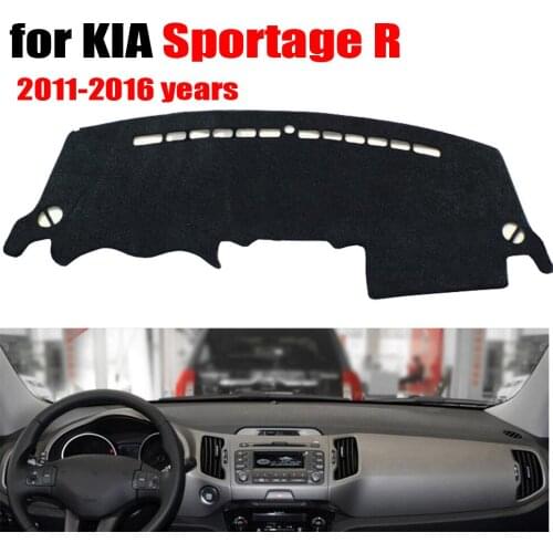 Car dashboard cover mat for KIA Sportage R 2011-2016 Left hand drive dashmat pad dash covers auto dashboard accessories