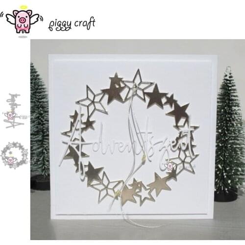 Piggy Craft metal cutting dies cut die mold Advent Season Letter Scrapbook paper craft knife mould blade punch stencils dies