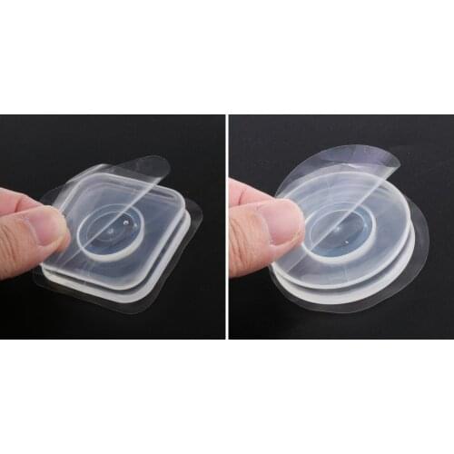 Nano Rubber Bracket Pad Multi-Function Holder Lucency Gel Sticker 2Pcs