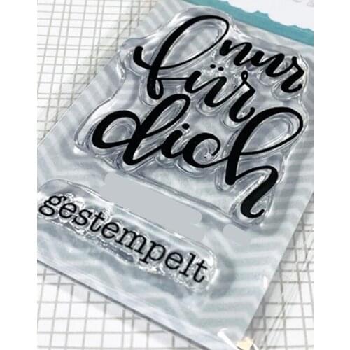 German Transparent Clear Silicone Stamp/Seal for DIY scrapbooking/photo album Decorative clear stamp A2287