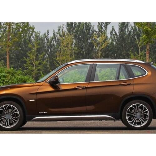 Stainless steel car window trim decoration for bmw x1 2009 2010 2011 2012 2013 2014 2015 2016 E84