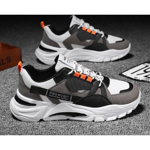 New Men Shoes Casual Sneakers Lithe Thick Bottom Buffer Damping Mesh Tennis Skateboard Running Jogging Footwear Outdoor Travel