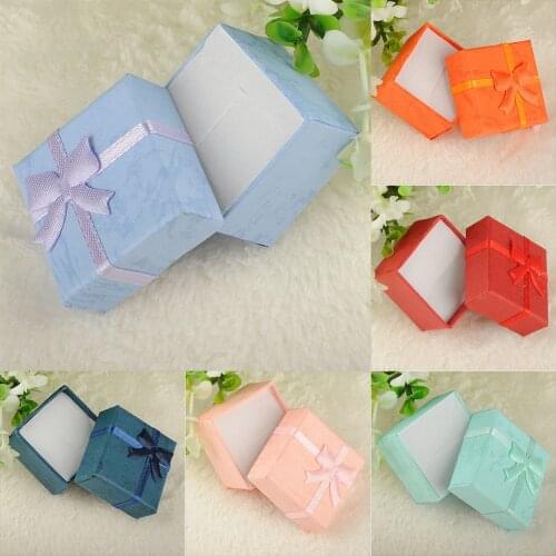 Bangle Jewelry Ring Earring Watch Gift Carton Box Bowknot Case 4x4x3cm/8x5x2.5cm/9x7x3cm Organizer Box Storage Package