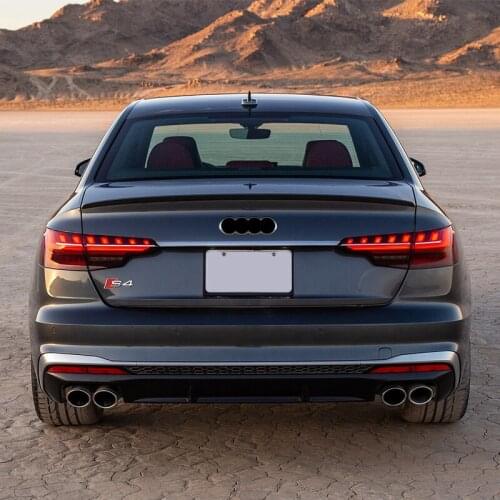 Suitable for Spoiler Rear Lip and Tail Pipe Upgraded S4 Audi A4l
