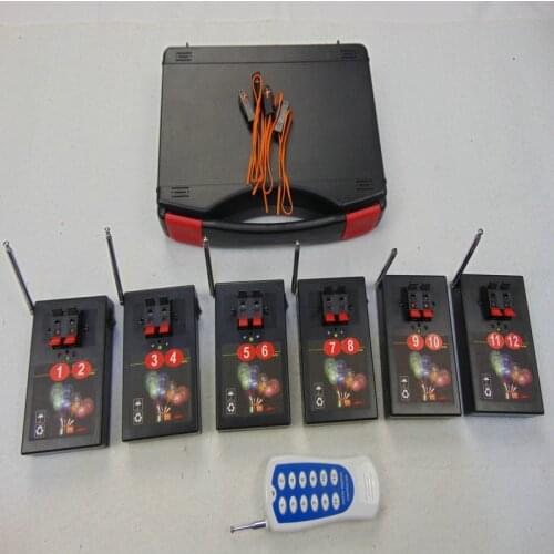 Christmas gift 2020 new style DMX fireworks 12 Cues valentines day gift CE Pass electric wire radio fire Double switch 433mhz