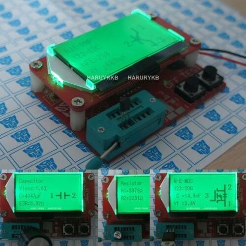 12864 LCD Transistor Tester Diode Triode Capacitance ESR Meter MOS/PNP/NPN LCR M