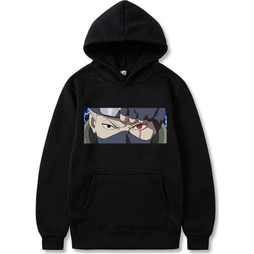 Anime Naruto Kakashi Hatake Sharingan Design Men Women Hoodies Hoody Sweatshirt Fleece Warm Streetwear Unisex Dropship Clothing
