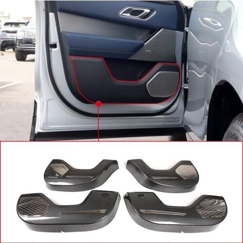 For Land Rover Range Rover Velar 2017-2021 ABS Car Inner Door Panel Anti Kick Protection Cover Trim Sticker Interior Accessories