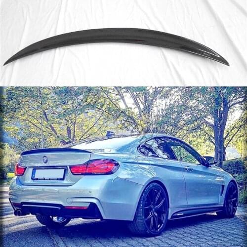 For BMW F32 Coupe P Rear Spoiler Carbon Fiber Add-on type Trunk Wings Duck for 4 Series 2-door 428i 435i 2014 2015 2016 2017 UP