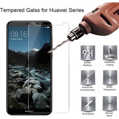 9H Tempered Glass for Huawei Mate 10 Lite 7 8 9 Screen Protector on Huawei Mate 20 Lite S Protective Glass for Honor V8 Max V9
