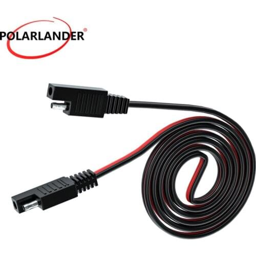 1M Double SAE Socket Cable Strong and Durable PVC+Copper Red Black For Mobile Phones IPAD Navigation GPS Vehicles Motorcycles