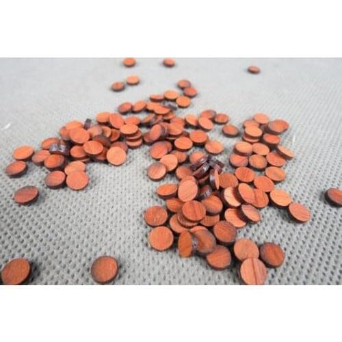 100pcs Beautiful Rosewood Material Dots,diameter 6mm