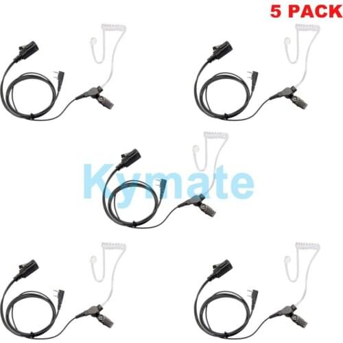 2 Pin Acoustic Tube Earphone With Large Buttons Walkie Talkies Headset For KEWOOD Walkie Talkies TK3107 Fof baofeng uv5r bf-888s