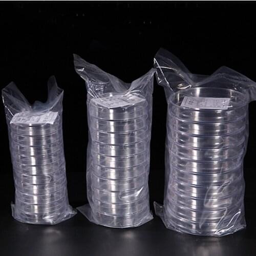20 pieces/pack Lab Culture Dish Disposable Plastic Petri Dish Laboratory Equipment 60/70/90mm