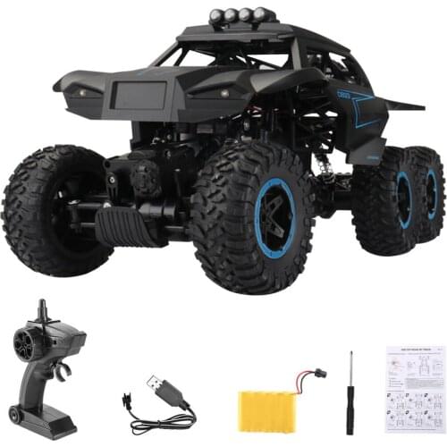 2021 D823 Big Size 39CM 1:12 RC Car 6WD 2.4Ghz Remote Control Crawler with Light Off Road Vehicles High Speed Truck Kids Toys