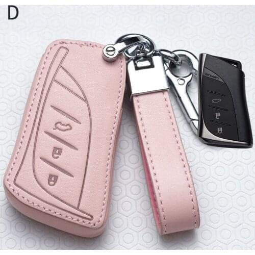 3 Button Leather Car Key Shell Case Cover for Lexus-UX200 UX250h ES200 ES300h ES350 Car Auto Accessories Car Key Protect Bag
