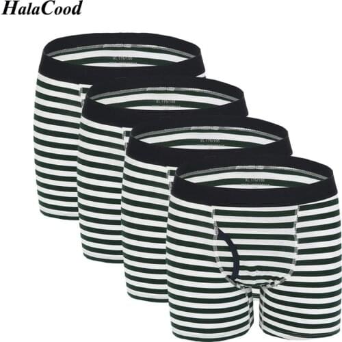 4Pcs/lot Boxer Men Plus Size 6XL Solid Cotton Breathable Comfortable Underwear Man Boxers Elastic Shorts Underpants Male Panties
