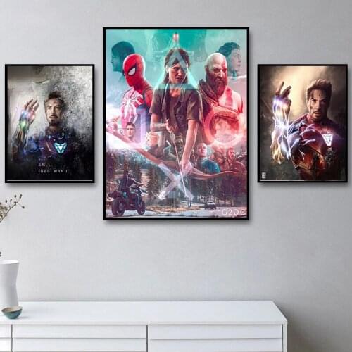 5D Diamond Painting Superhero Movie Poster Iron Man Cross Stitch Full Drill Mosaic Rhinestones Decor Gift Diamond Embroidery