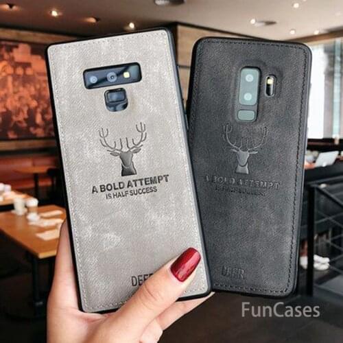 Aikewu for Samsung Galaxy Note 9 case cover Note9 back cover deer pattern fabric shockproof case for Galaxy Note 9 coque case