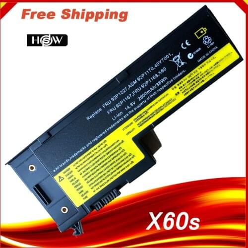 Laptop Battery For IBM Lenovo ThinkPad X60 1706 2509 ThinkPad X60s 1702 2522 ThinkPad X61 7676 ThinkPad X61s 7669 Series