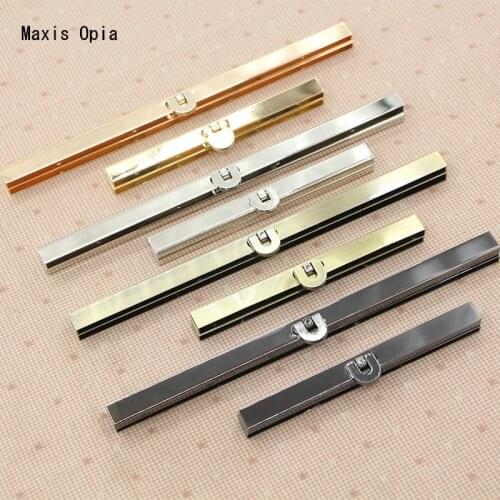Four Colors Three Pieces Size 19 cm or 11 cm DIY Handbag Accessories Sewing Purse Frame With Screws Purse Handware Metal Handle