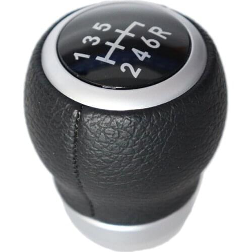 Car-Styling 6 Speed Leather Gear Stick Shift Knob for Subaru Impreza WRX STI 2009-2018