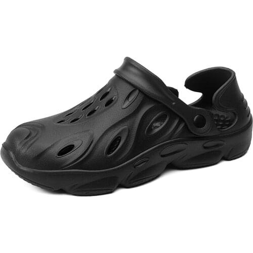 Summer Men Casual Shoes Soft Outdoor Beach Sandals Fashion Indoor Slippers Clogs High Quality Lazy Hole Garden Shoes Large Size