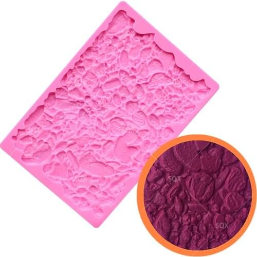 Stone Silicone Fondant Mould Cake Decorating Baking Tools Kitchen Accessories MR86