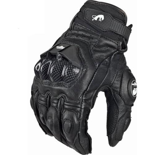 2021 Mens Women Leather Moto Racing Carbon fiber Gloves Bicycle Cycling Motorbike Riding Glove Furygan AFS 6 Motorcycle Gloves