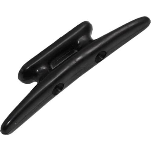 Marine Boat Cleats Open Base Cleats Marine Grade Nylon Plastic Black 5 inch High Impact Nylon One-Step Forming