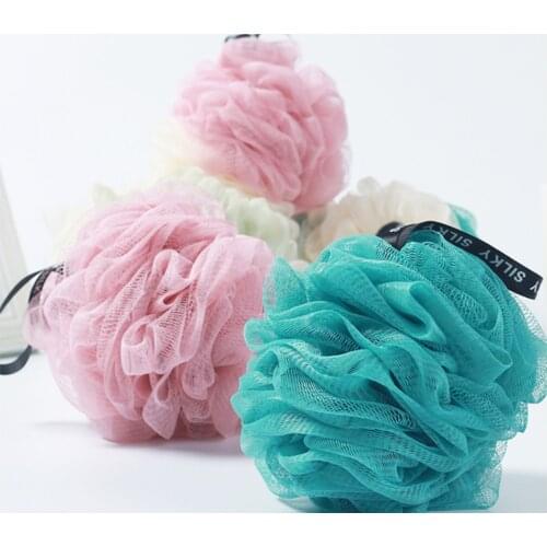 Bath ball super soft large color matching bath ball Korean bath ball rubbing back bath towel bath flower bath ball