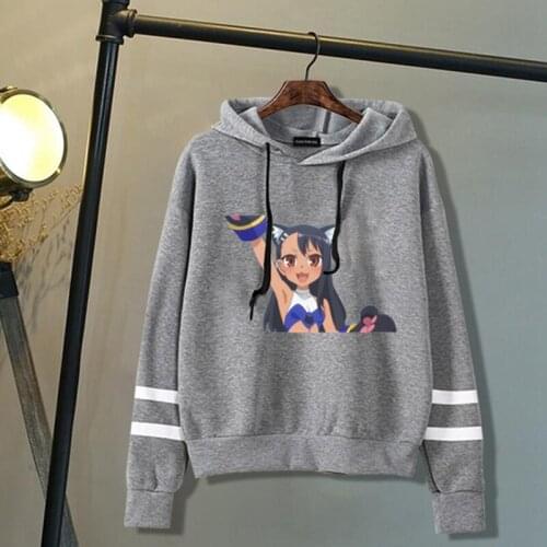 Nagatoro Anime Women Hoodies Fashion Anime Sweatshirt Pullover Autumn Women Kawaii Nagatoro Hayase Printed Oversized Hoodies New