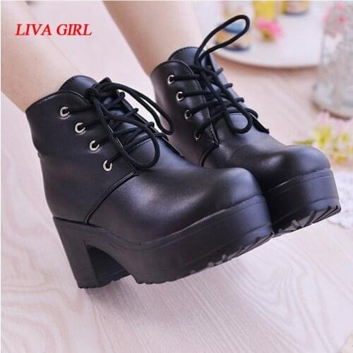 New Anime Black Butler Ciel Phantomhive Cosplay Shoes Lace-up High Heels Cosplay Shoes for Women/Men White and Black Size