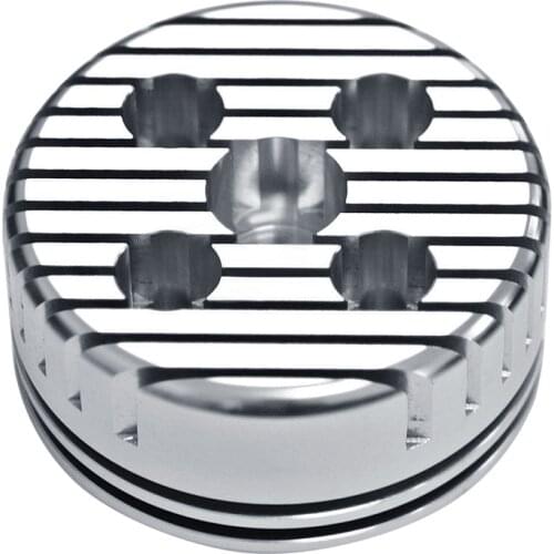 New 1Pcs Silver Racing CNC Cycle Cylinder Head Replace High Quality Fit For 66cc 80cc Gas Motorized Bicycle Round