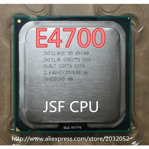 Original Intel Core 2 Duo E4700 2.6Ghz LGA 775 2M 800Mhz Dual Core Desktop (working 100% Free Shipping)