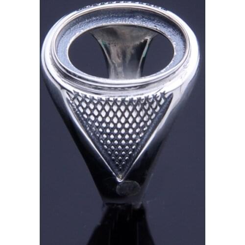 11*15mm 925 STERLING SILVER women men Semi Mount Bases Blanks base blank Pad VINTAGE ring rings Setting set jewelry diy A1336