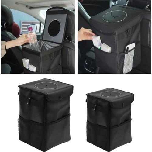 Portable Storage Box, Oxford Cloth Car Trunk Organizer with Bottom Hook, Used