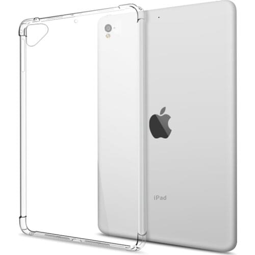 Shockproof Silicone Case For iPad Pro 9.7 inch 2016 A1673 A1674 A1675 pro 9.7'' TPU Flexible Bumper Clear Transparent Back Cover