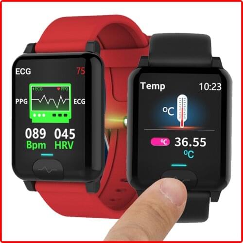 Reloj Inteligente Hombre Temperature Smart Watch ECG PPG Blood Pressure Monitor Heart Rate Women Smartwatch For Android Samsung