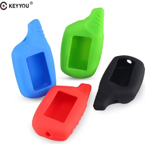 KEYYOU 30pcs Silicone Rubber Cover Case For Starline B9 B6 A91 A61 LCD Remote Only Two Way Car Alarm Starline B9 B6 A91 A61